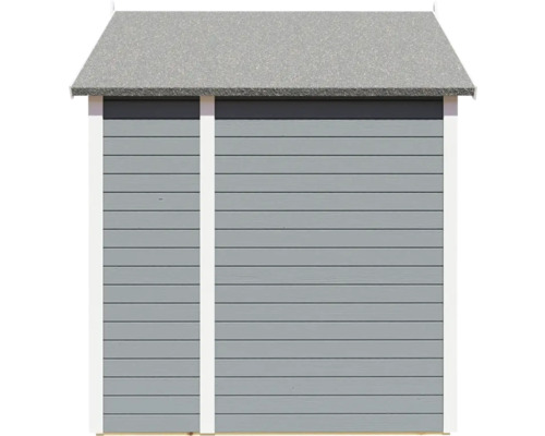 Gartenhaus aus Holz mit Bitumendach