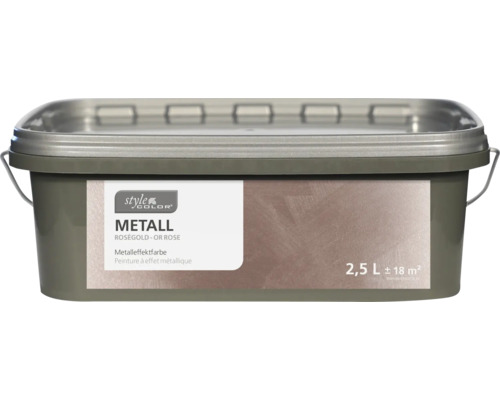 StyleColor METALL Metalleffektfarbe roségold 2,5 l Style Color Metalleffektfarbe Roségold, 2,5 Liter