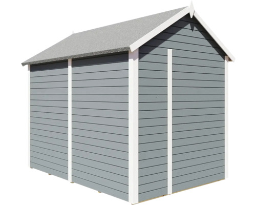 Gartenhaus mit Satteldach und horizontaler Holzverkleidung