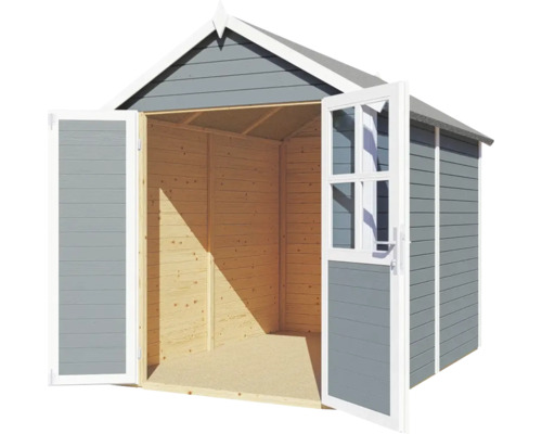 Gartenhaus mit Doppeltür und Fenstertür