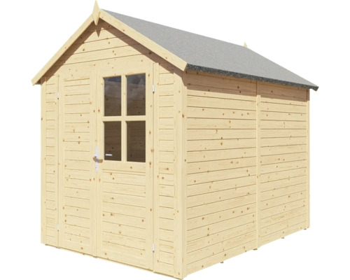 Gartenhaus aus Holz mit Fenster und Satteldach