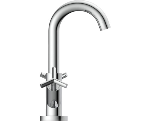 Waschtischarmatur mit Kreuzgriffen für Badezimmer oder Küche