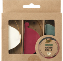 Wabenbälle Set mit drei Stück in einer Verpackung