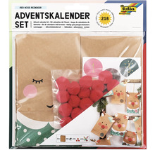 Adventskalender Set mit roten Nasen Rentier Motiven