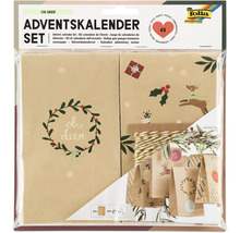 Adventskalender Set mit Tüten, Schnur und Aufklebern