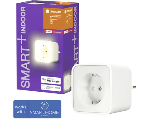 Ledvance Steckdose Zigbee weiß mit Nachtlicht mit Repeaterfunktion - Kompatibel mit SMART HOME by hornbach