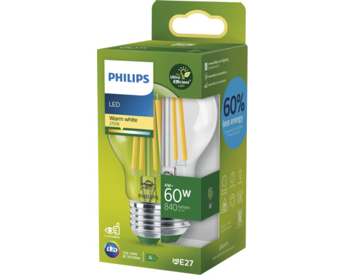 Philips LED Leuchtmittel warmweiß, 4 Watt, Fassung E27