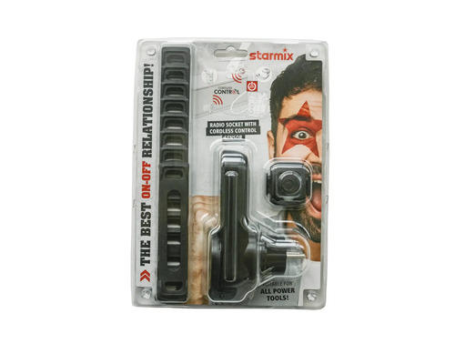 Starmix Funksteckdose mit Funksteuerung und Sensor in Verpackung