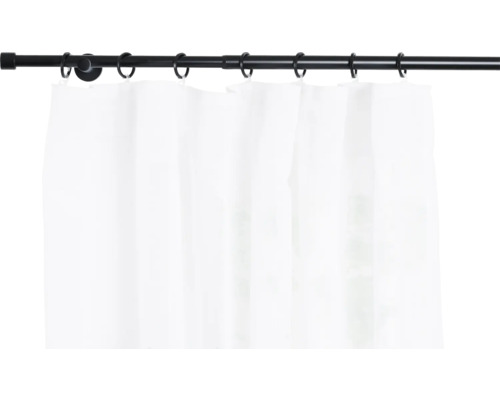 Gardine an Gardinenstange mit Ringen