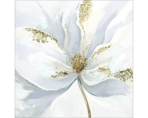 Leinwandbild Original Pastel Flowers II 100x100 cm