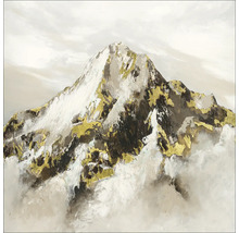 Gemaltes Bergmotiv mit Gipfel