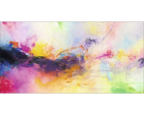 Leinwandbild Original Color Explosion 180x90 cm