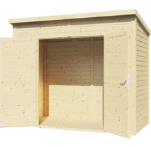 Gerätehaus Bertilo Timmo 2 mit Fußboden 251 x 137 cm natur exclusiv bei Hornbach