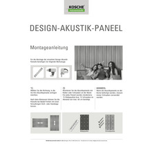 Montageanleitung für Design Akustikpaneele