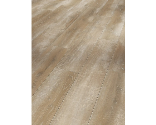 Nahaufnahme von Laminatboden mit Holzstruktur