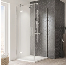 Begehbare Duschkabine mit Duschsystem im Badezimmer