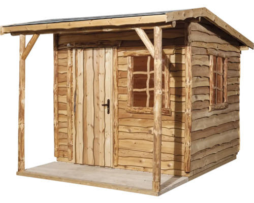 Gartenhaus aus Holz mit Tür und Fenstern