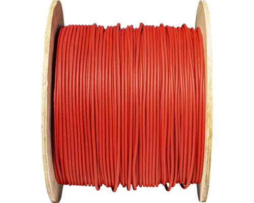 Rolle mit rotem Elektrokabel