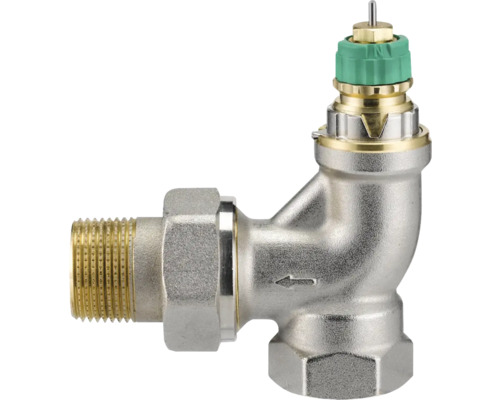 Danfoss Thermostatventil-Unterteil Dynamic Valve RA-DV 20 Eckform voreinstellbar 3/4 Zoll nickel 013G7725