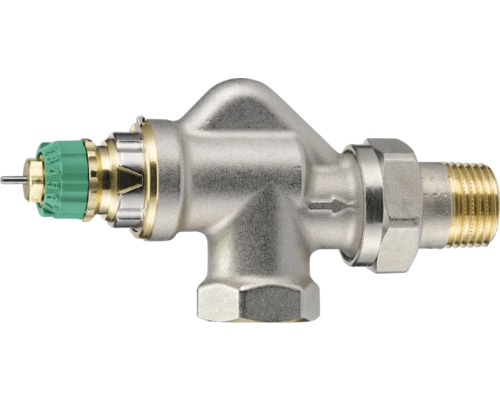 Danfoss Thermostatventil-Unterteil Dynamic Valve RA-DV 15 Axialform voreinstellbar 1/2 Zoll nickel 013G7710