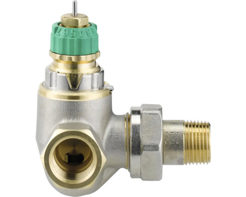 Eckventil mit Thermostatanschluss für Heizkörper