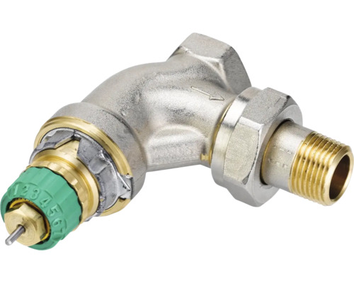Eckventil mit Thermostatanschluss für Heizkörper