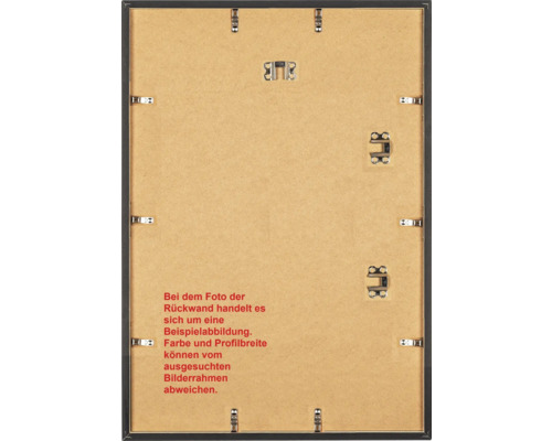 Rückseite eines Bilderrahmens mit Aufhängung