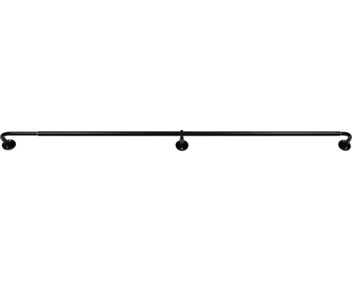 Gardinenstange Set schwarz ausziehbar | HORNBACH Day&Night 120-210 cm
