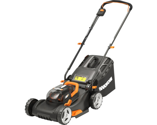 Akku Rasenm her WORX 40V 2 x 20V 40cm WG743E inkl. 2 x HORNBACH