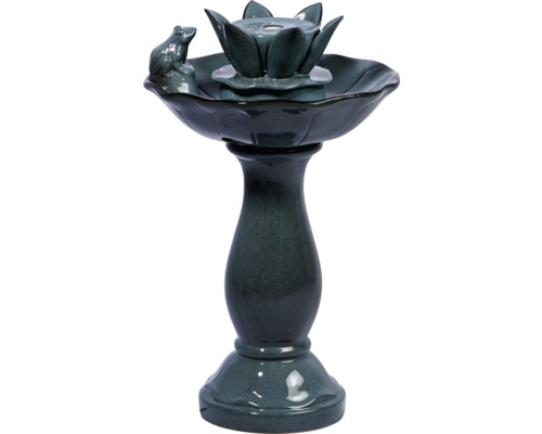 Keramikbrunnen mit Froschfigur für den Garten