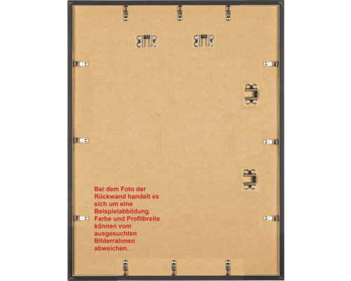 Rückseite eines Bilderrahmens mit Aufhängungen