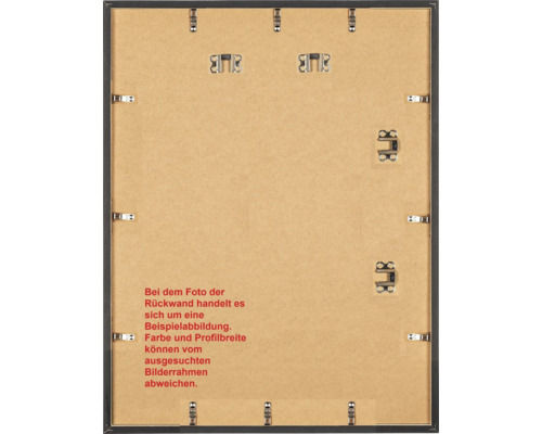 Rückseite eines Bilderrahmens mit Aufhängung