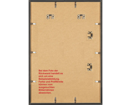 Rückseite eines Bilderrahmens mit Aufhängern