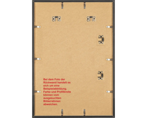 Rückseite eines Bilderrahmens mit Aufhängung