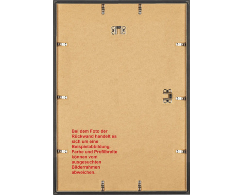 Rückseite eines Bilderrahmens mit Aufhängungen