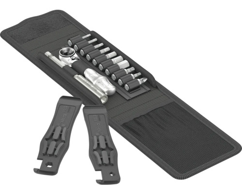 Werkzeugsatz mit Bit-Ratsche, Bits, Bithalter und Reifenhebern