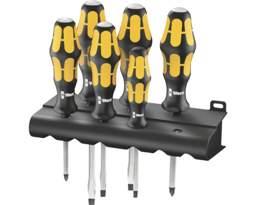 Sechs Wera Schraubendreher mit Halter