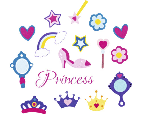 Moosgummi-Stickers Prinzessin