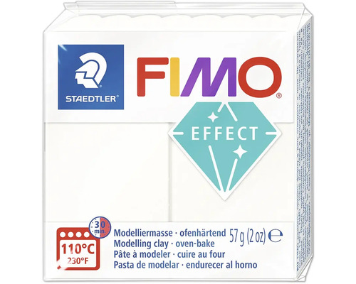 FIMO effect metallic perlmutt weiß 57g