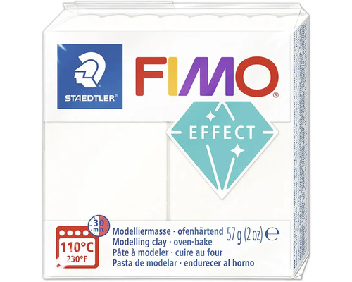 FIMO Effect Modelliermasse metallic perlmutt weiß 57 g Fimo Effect Modelliermasse, ofenhärtend, 57 Gramm