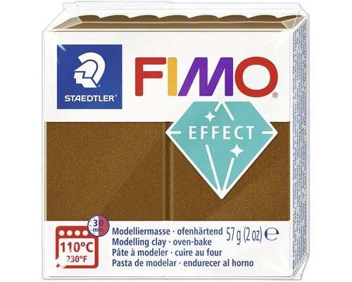 FIMO Effect Modelliermasse metallic antique bronze 57 g Staedtler Fimo Effect Modelliermasse, ofenhärtend, 57 Gramm