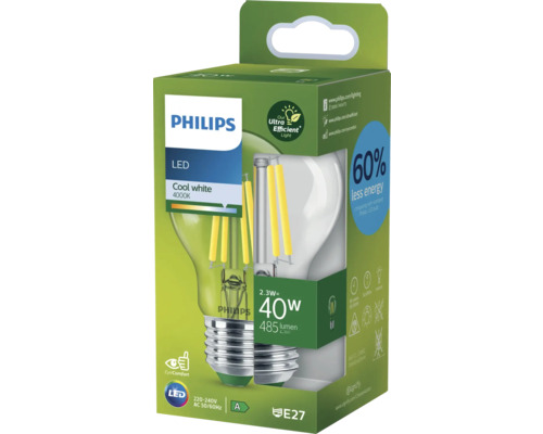 Philips LED Lampe mit E27 Fassung in Verpackung