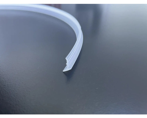 Silikonprofil Für Funkenschutzplatte Aus Glas – Selbstklebend, 350 Cm Lang, Verhindert Schmutz Unter Der Platte