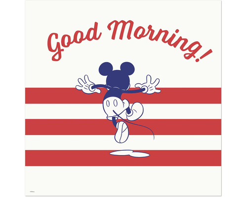 Leinwandbild Mickey Good Morning 40x40 cm