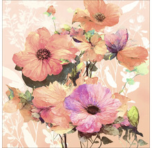 Illustration von Blumen auf Leinwand