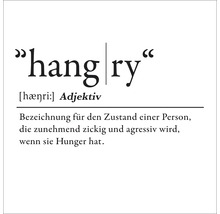 Hangry Definition als Substantiv