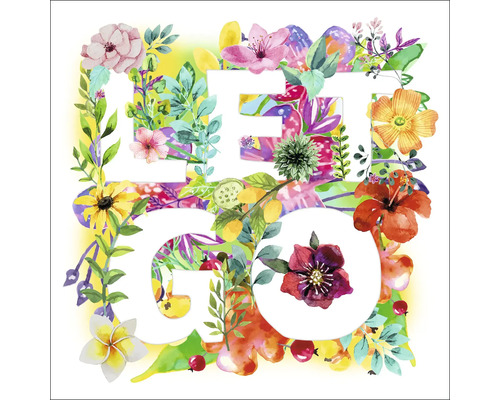 Glasbild Let Go 50x50 cm