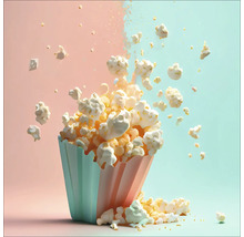Popcorn in einer Papiertüte