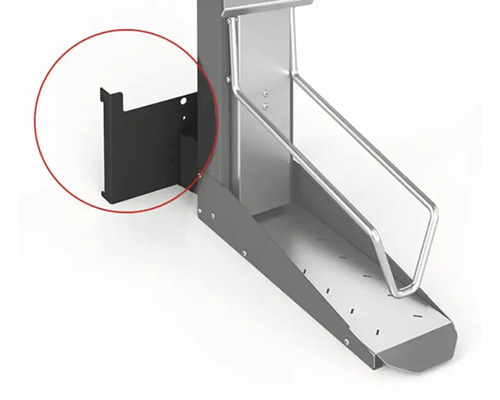 Anbauteil zur Wandmontage für Fahrradparker