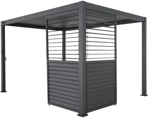 Pavillon mit Lamellenwand für den Außenbereich